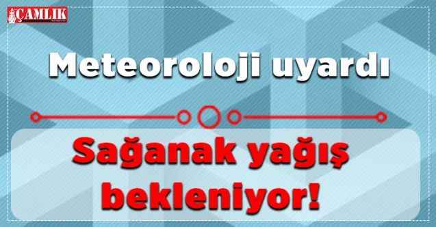 Meteoroloji Bölge Müdürlüğü, yarın Yozgat'ta sağanak yağış beklendiğini duyurdu