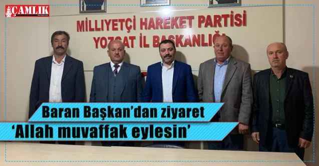 Yenipazar Belediye Başkanı Menderes Baran, Tekin Irgatoğlu'nu ziyaret etti