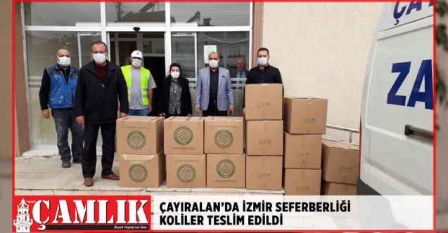 Çayıralan Belediyesi yarım kolilerini teslim etti