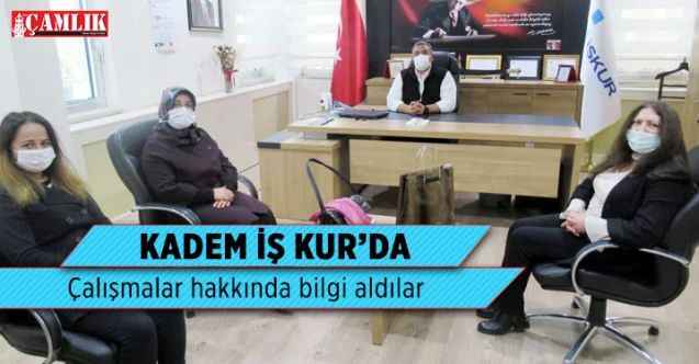 Kadın ve Demokrasi Derneği (KADEM) yöneticileri İŞ-KUR'da