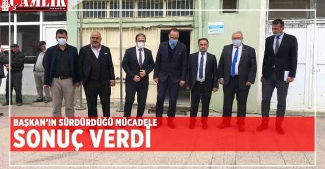 Başkan Ünal çalışmalarının mükafatını alıyor