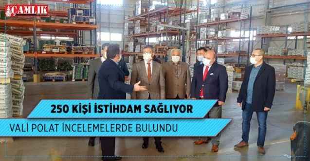 Vali Polat Kale Seramik Fabrikasında incelemelerde bulundu