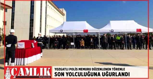 Polis Memuru Murat Ürgen düzenlenen törenle son yolculuğuna uğurlandı