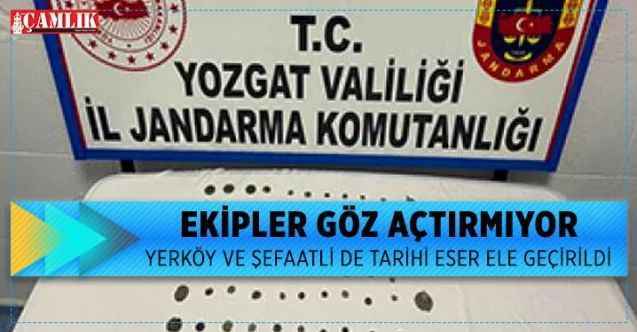 Yerköy ve Şefaatli'de tarihi eser operasyonu