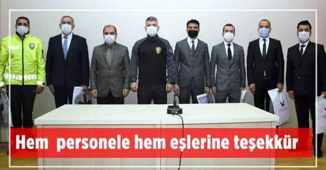 Yozgat İl Emniyet Müdürlüğü'nde hem  personele hem eşlerine teşekkür