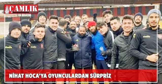 Teknik Direktör Nihat Tinel'e futbolculardan sürpriz