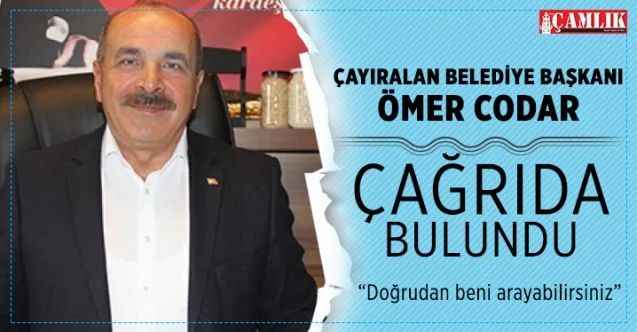 Çayıralan Belediye Başkanı Codar: "İlçemiz ve köylerinde  yatağa aç giren hiçbir kimse olmasın"