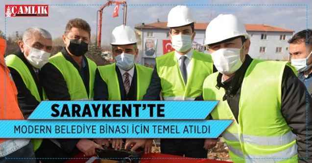 Sarakent'e yeni modern belediye binası için temel atıldı