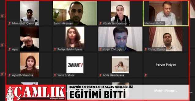 KGK’nin Azerbaycan’da savaş muhabirliği eğitimi bitti