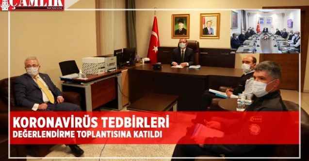 Vali Polat, İçişleri Bakanı Süleyman Soylu'nun gerçekleştirdiği Koronavirüs Tedbirleri Değerlendirme toplantısına katıldı