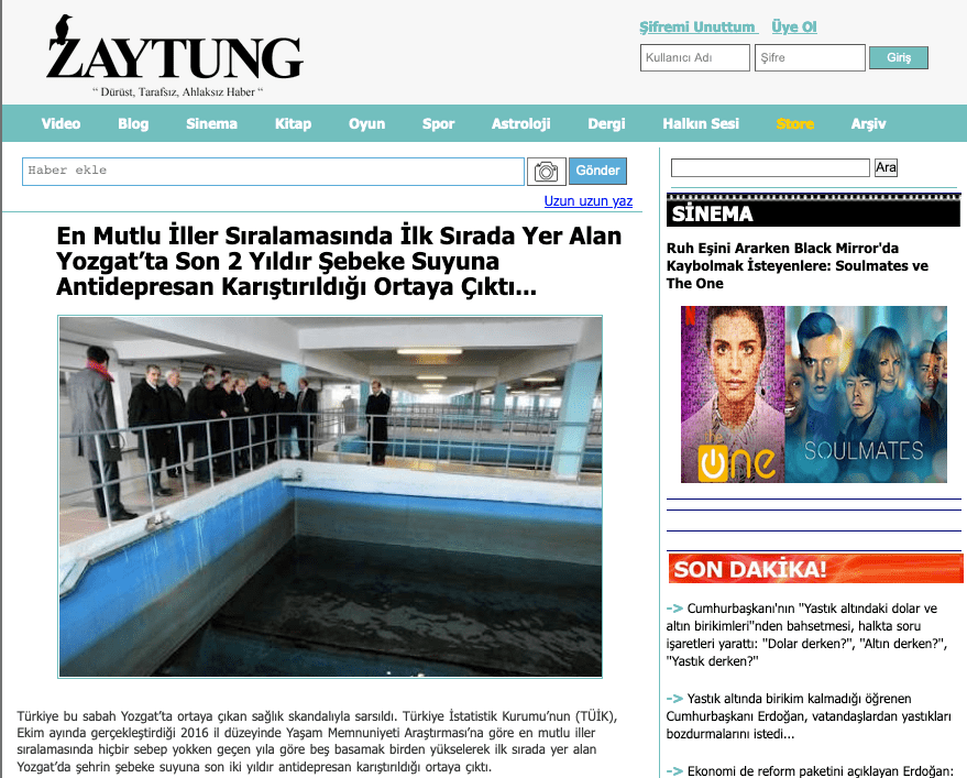 Yozgat'ın Şebeke Suyuna Antidepresan Mı Karıştı (2)