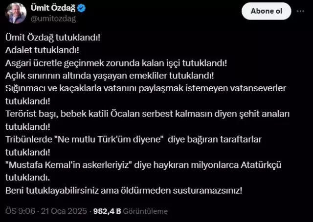 Umit Ozdag Halki Kin Ve Dusmanliga Tahrik 18287384 4800 M