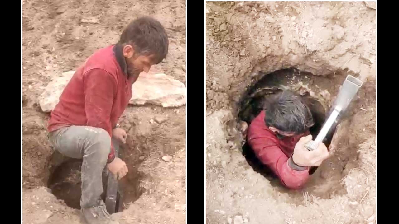 Yozgat Tarlada Buyuk Cukur